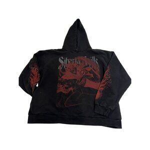 Siberia Hills Dark Fantasy Hoodie in Black Red